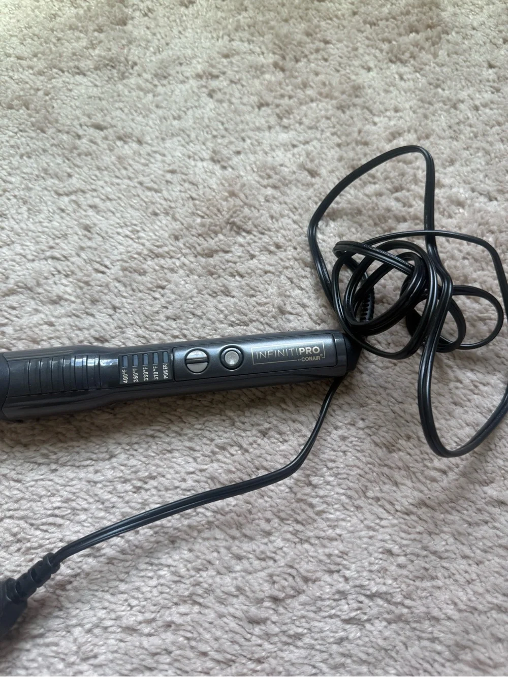 Conair infiniti pro Curling Wand in Champagne and Black